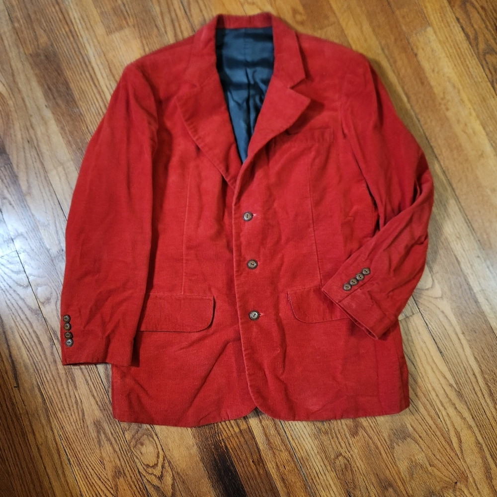 Vintage Handmade Corduroy Suit Jacket